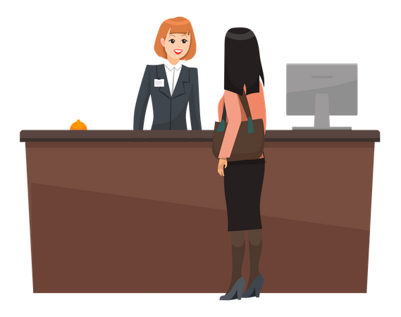 woman-inquiring-at-the-hotel-reception-desk